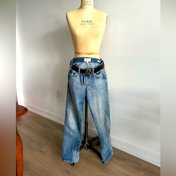 FRAME Le Pixie Slouch High-Waisted Jeans Size 23 - Picture 2 of 6